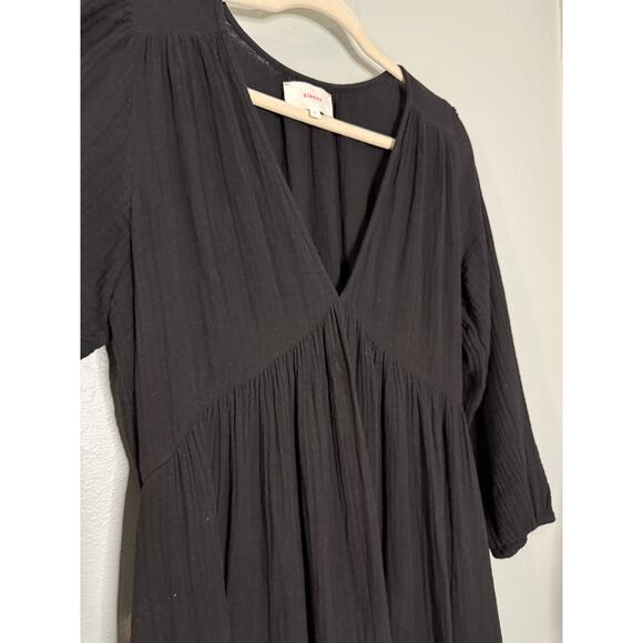 XIRENA Ella Tiered Cotton Gauze Maxi Dress in black - Picture 5 of 8
